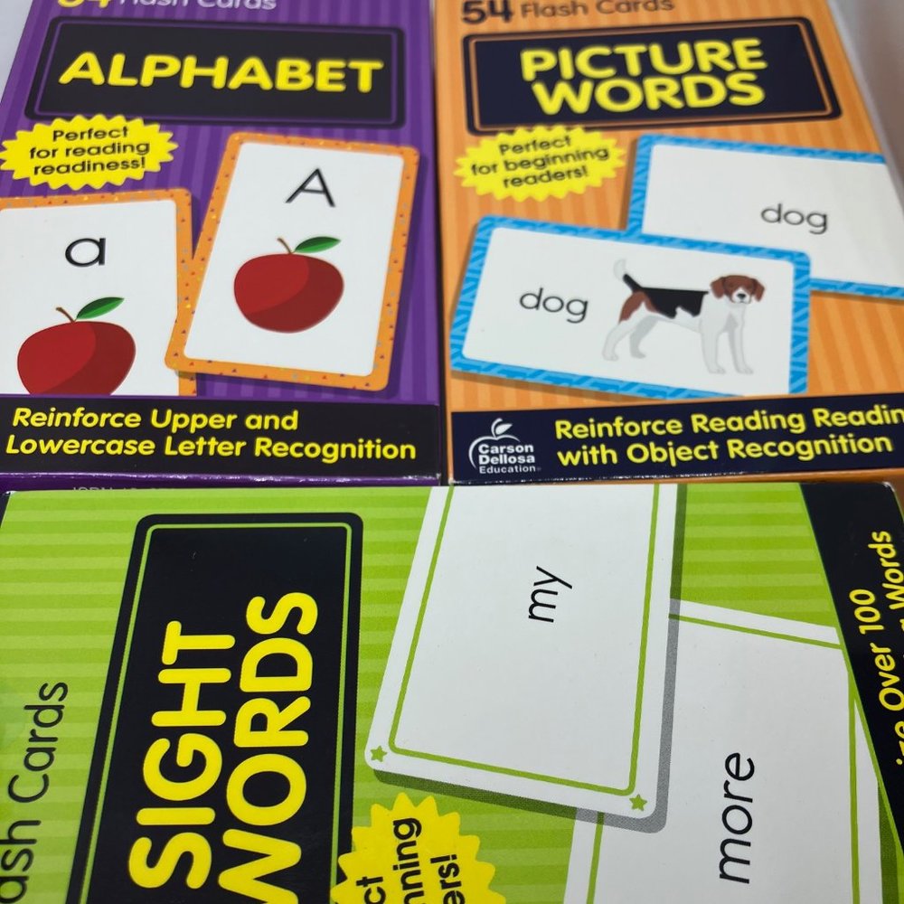 Carson Dellosa Reading Readiness Flashcard Bundle – Back to School
